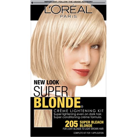 Loreal Paris Super Bleach Blonde 205 Creme Lightening Kit Hair Dye