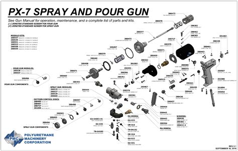 pmc px  spray gun exploded parts diagram profoam docs profoam