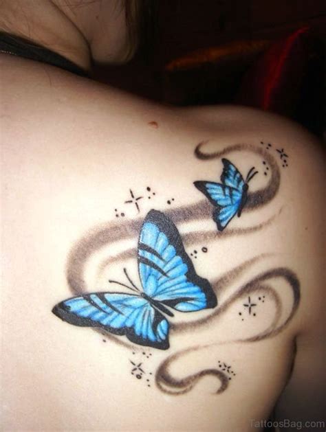 55 Delightful Butterfly Tattoos On Shoulder