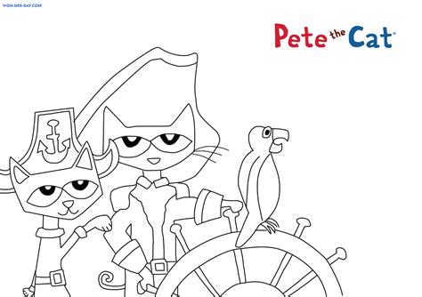 pete  cat coloring pages  coloring pages  day