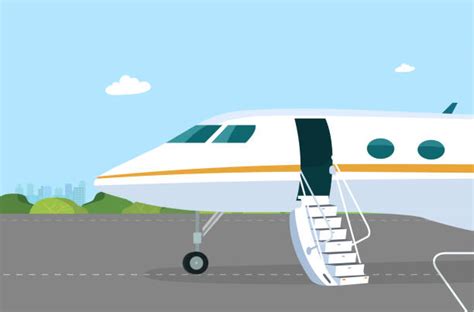 Airplane Door Open Illustrations Royalty Free Vector