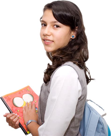 download girl college girl with book png full size png image pngkit