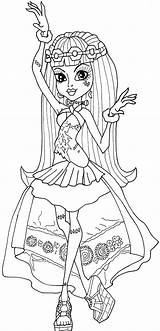 Monster High Coloring Pages Frankie Stein Dancing Colouring Sheets Printable Choose Board Adults sketch template
