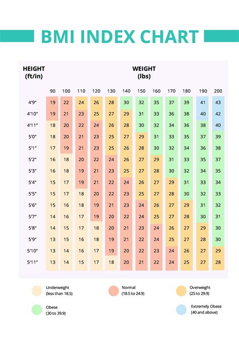 Free 19 Sample Bmi Index Chart Templates In Pdf Ms Word Excel Hot Sex