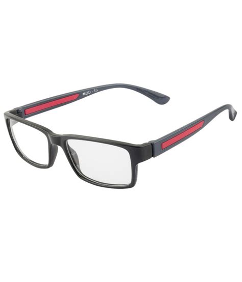 irayz black rectangle frame eyeglasses for men buy irayz black