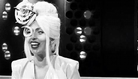 lady gaga laughing s find and share on giphy