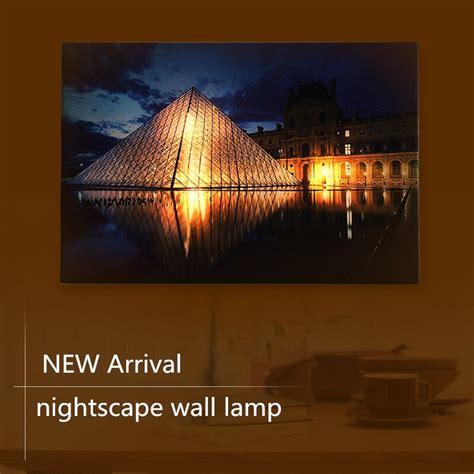schilderijen led verlichte schilderij wandlamp batterij olien maan nachtlampje voor woonkamer