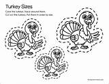 Motor Fine Thanksgiving Skills Preschool Packet Turkey Fun 1st Grade Cut sketch template