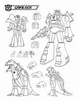 Coloring Pages Grimlock Dinobots Dinobot Moon High Dino Transforming Snarl Transformers G1 Autobots Prime Template Optimus sketch template