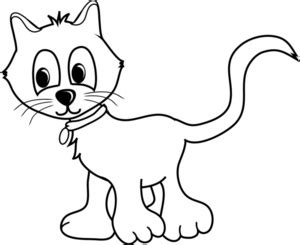 cat clipart image cat coloring page clipart  clipart
