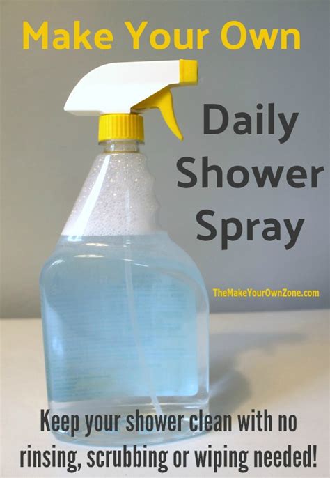 Homemade Daily Shower Cleaner Spray Home Recipe