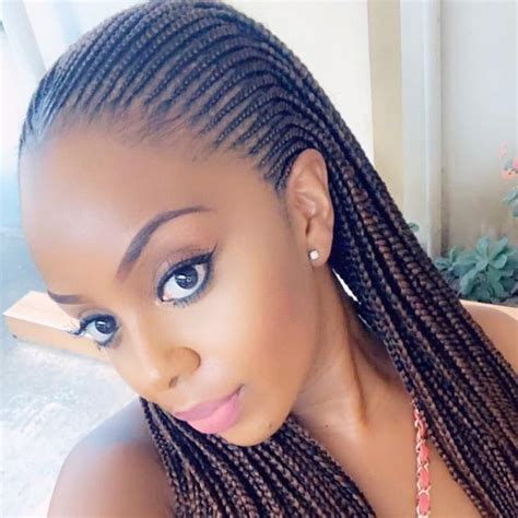 Small Cornrow In 2021 Braided Hairstyles African Hair Braiding