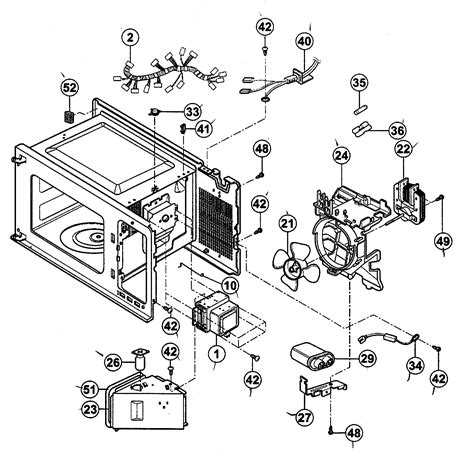 panasonic microwave parts diagram