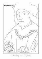 Henry Colouring Vii Pages Coloring Kids Tudor Activityvillage Sheets Queens Kings Outline Monarchs England sketch template