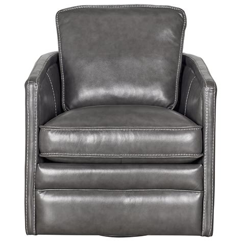 alexander gray leather swivel chair