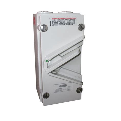 surface mount isolator ac  amp  pole uniquip electrical