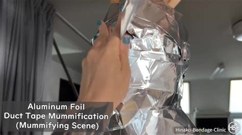 aluminum foil duct tape mummification mummifying scene xxx mobile