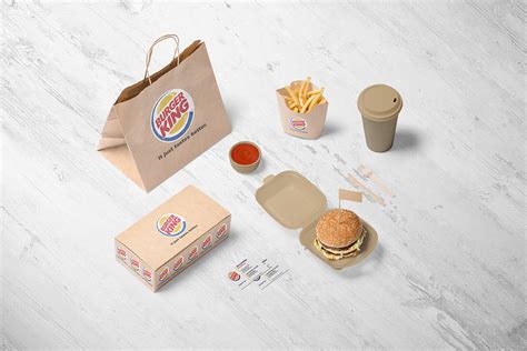 burger branding psd mockup designhooks