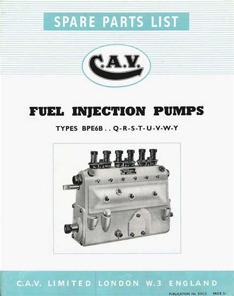 cav injector pump parts diagram wiring site resource