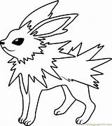 Jolteon Pokémon Malvorlagen Coloringpages101 Vaporeon Flareon Ausmalen Sketch Clipartmag sketch template
