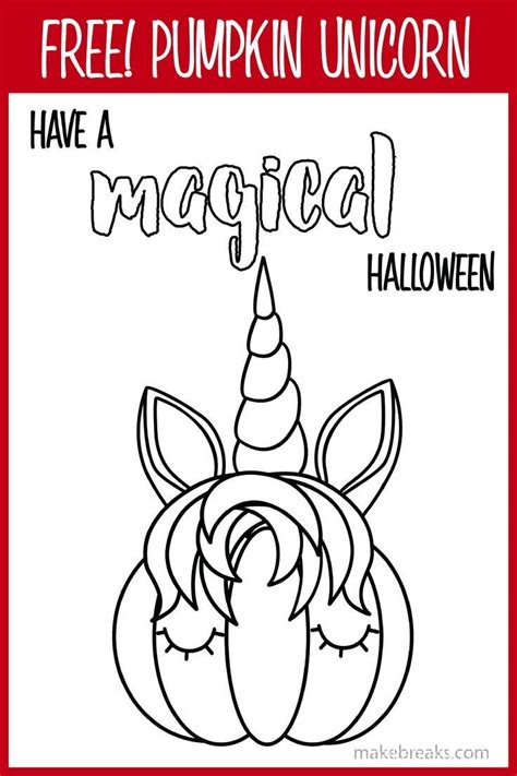 pumpkin unicorn magical coloring page  breaks unicorn