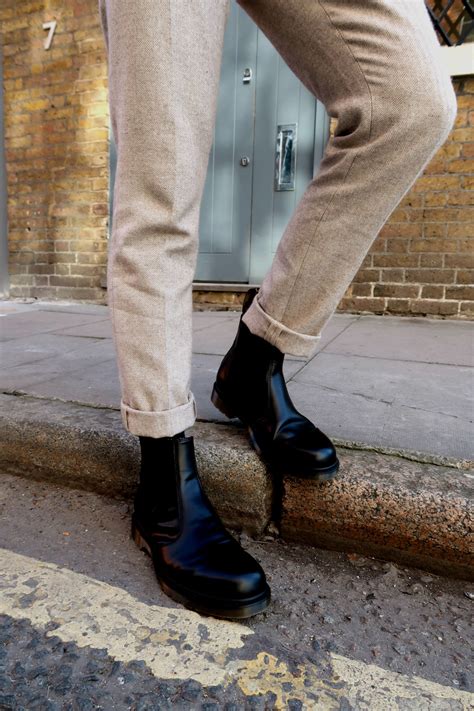 ad styling dr martens chelsea boots  carrington