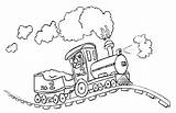 Coloring Pages Crossing Railroad Getcolorings Train Color sketch template