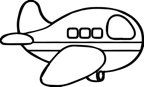 awesome airplane basic coloring page airplane coloring pages