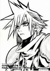 Cloud Coloring Strife Pages Fantasy Final Tidus Drawing Deviantart Sodier Crisis Core Sketch Vii Drawings Clipart Manga Lineart Phoenix Clip sketch template