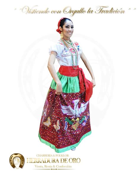 Traje Folklorico Del Estado De Puebla China Poblana 0879