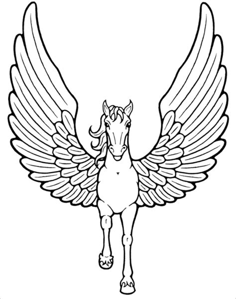 winged unicorn coloring pages lets coloring  world