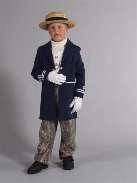 boys victorian costume navy