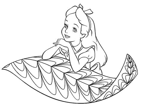 alice  wonderland coloring book coloring page hq coloring home