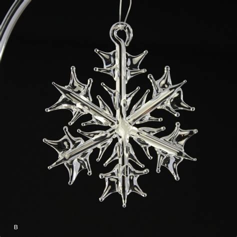 Clear Snowflake Ornament Woodlands Gallery