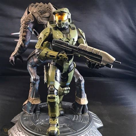 Halo 3 Master Chief And Arbiter Statue By Weta Xbox 360 Rare Bungie Not