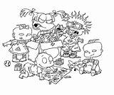 Rugrats Cartoon Kleurplaten Coloringhome Uitprinten Downloaden sketch template