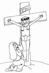 Crucificado Dibujos sketch template