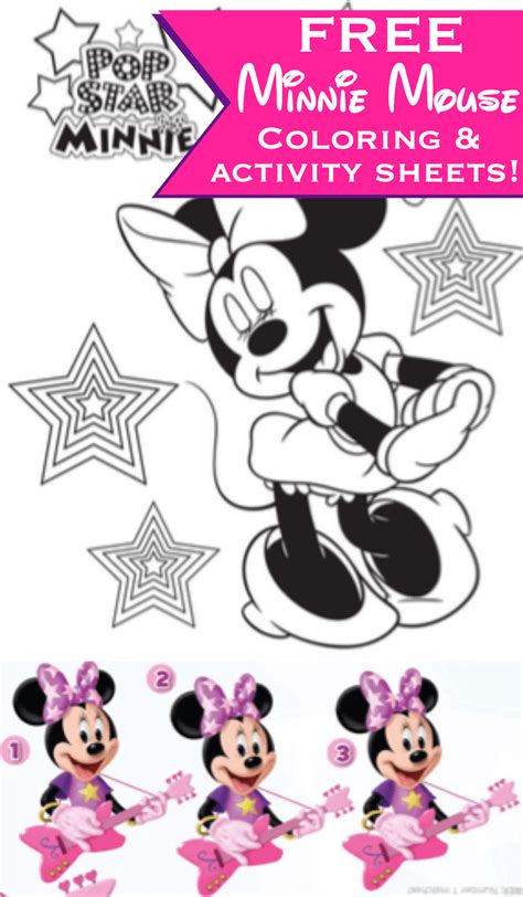 printable minnie mouse coloring pages  printable