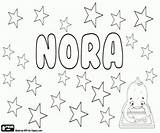 Nora Abreviado Kleurplaten Naam Meisjesnamen Menina Nomes Oncoloring Mentve sketch template
