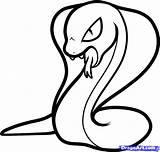 Snake Cobra Drawing Kids Draw Step Kid King Easy Drawings Cute Coloring Pages Snakes Animals Clipart Heads Color Small Dragoart sketch template