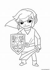 Zelda Link Legend Wind Waker Coloring Pages Coloriage Printable Toon Imprimer Color Dessin Colorier Cartoon Print Supercoloring Online Dessins Prints sketch template