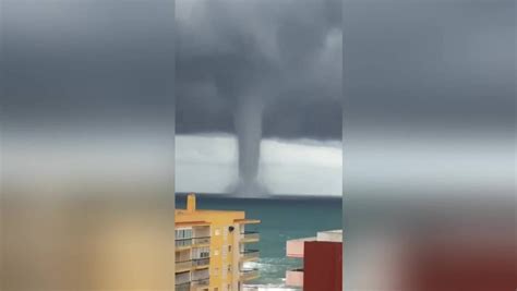 Giant Waterspout Tornado Spotted In Spain Nz
