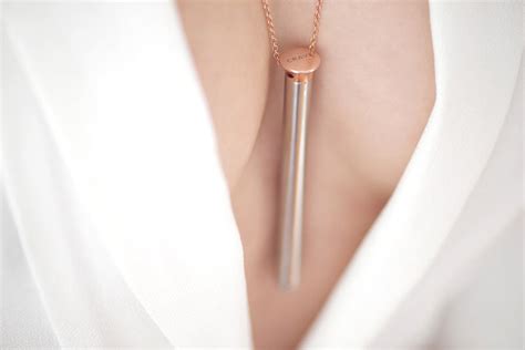 sexy wearable tech vibrator necklace from crave design milk