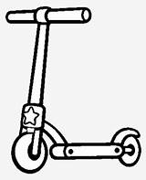 Scooter Coloring Pages Electric Template sketch template
