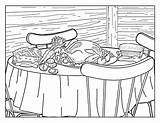 Coloring Pages Adults Kitchen Table Printable sketch template