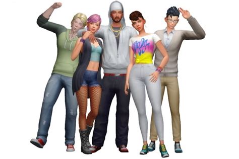 group poses   rinvalee sims  updates