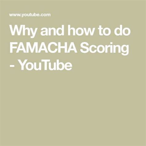 famacha scoring youtube youtube youtube