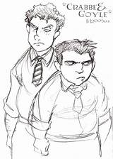 Goyle Crabbe Hp Scabbers Deviantart Fred Dissecting Brilliant Came Across Planning George Since Between Been Post sketch template