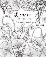 Coloring Pages Adult Adults Printable Sheets Flower Scripture Realistic Bible Verse Verses John Colouring Color Downloadable Laugh Kids Book Live sketch template