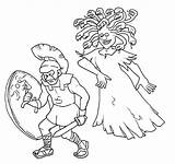 Medusa Coloring Perseus Avoiding Eyes Drawing Drawings Netart Greek Color Sword His Getdrawings Shield 71kb 566px sketch template